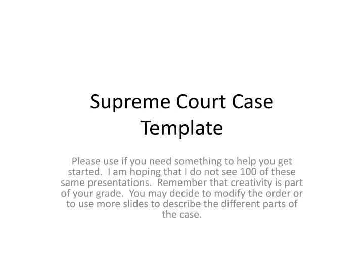 supreme court case template
