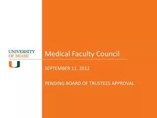Medical Faculty Council