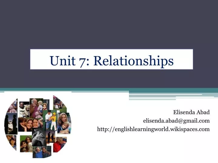 unit 7 relationships