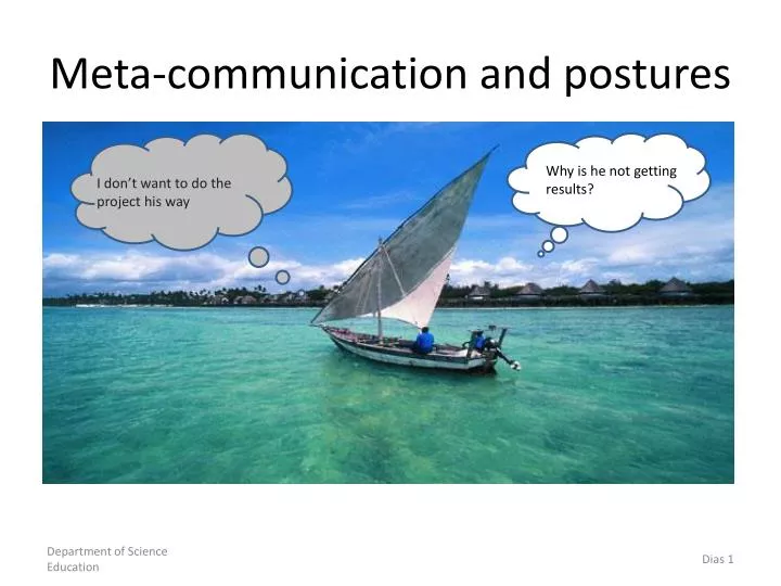 meta communication and postures