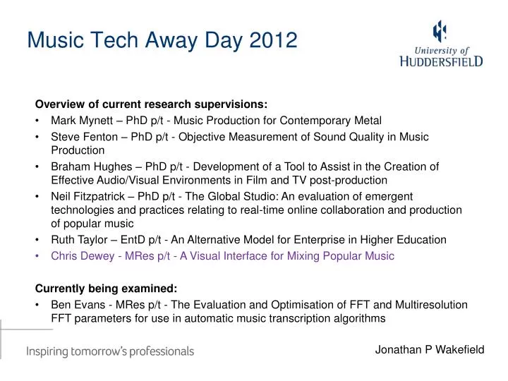 music tech away day 2012