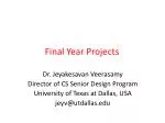 Final Year Projects - slide 1