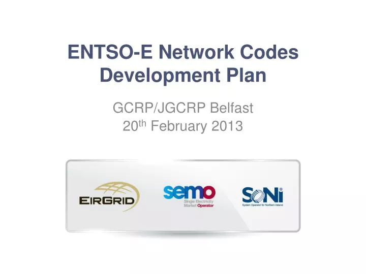 entso e network codes development plan