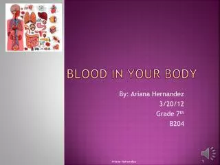Blood In Your Body