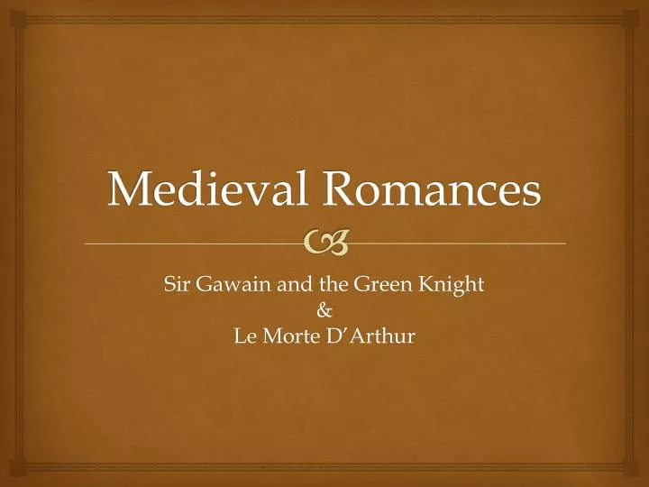 medieval romances