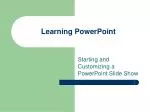 Learning PowerPoint - slide 1
