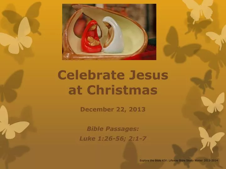 celebrate jesus at christmas