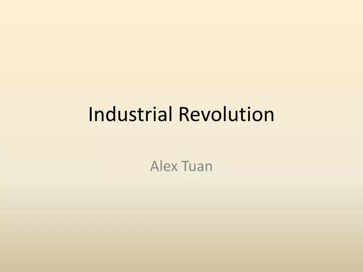 industrial revolution