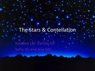 The Stars &amp; Contellation