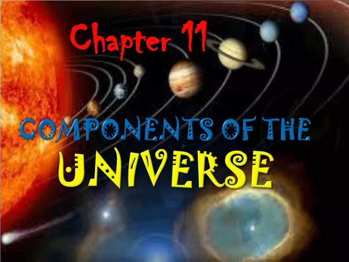 components of the universe