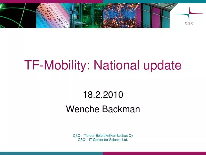 tf mobility national update