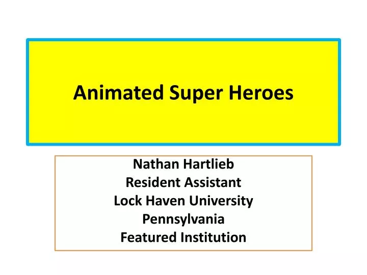 animated super heroes