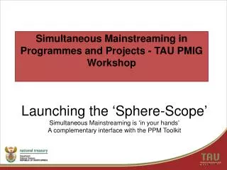 Simultaneous Mainstreaming in Programmes and Projects - TAU PMIG Workshop