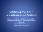 Clinical Supervision: A Competency-based Approach - slide 1