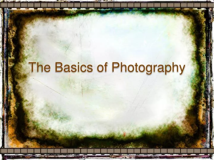 the basics of photography