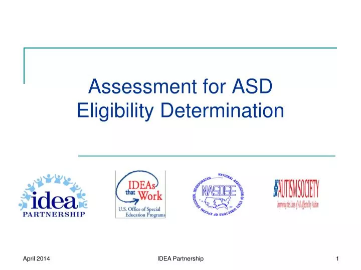 assessment for asd eligibility determination