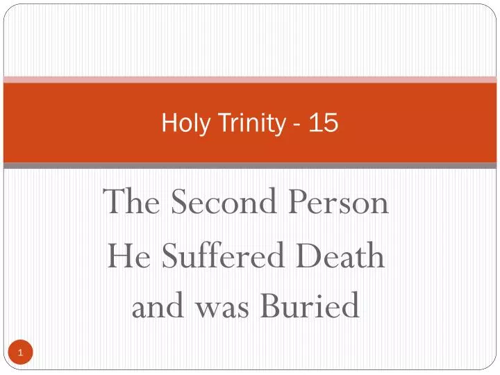 holy trinity 15