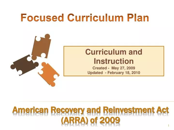 american recovery and reinvestment act arra of 2009