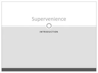 Supervenience