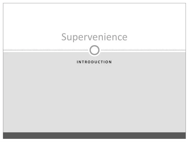 supervenience