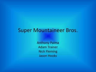 Super Mountaineer Bros.