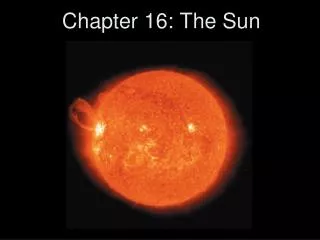 Chapter 16: The Sun