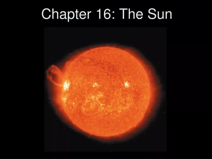 chapter 16 the sun