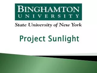 Project Sunlight