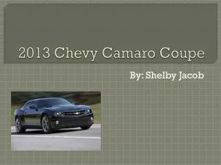 2013 Chevy Camaro Coupe