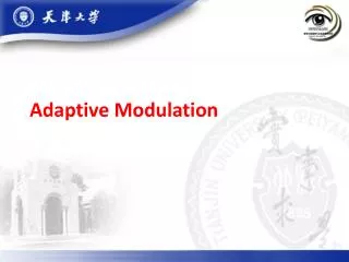 Adaptive Modulation