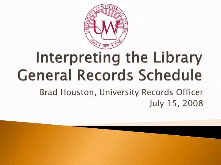 interpreting the library general records schedule