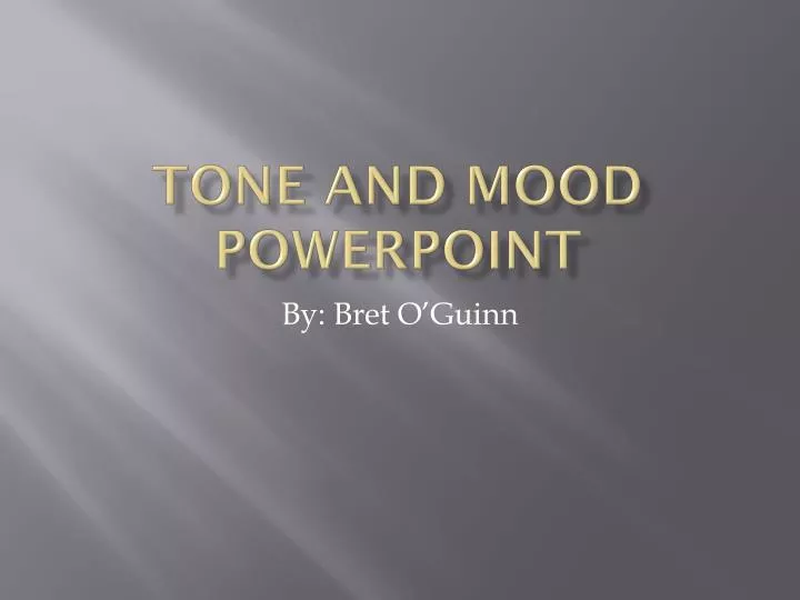 tone and mood powerpoint