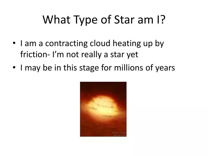 what type of star am i