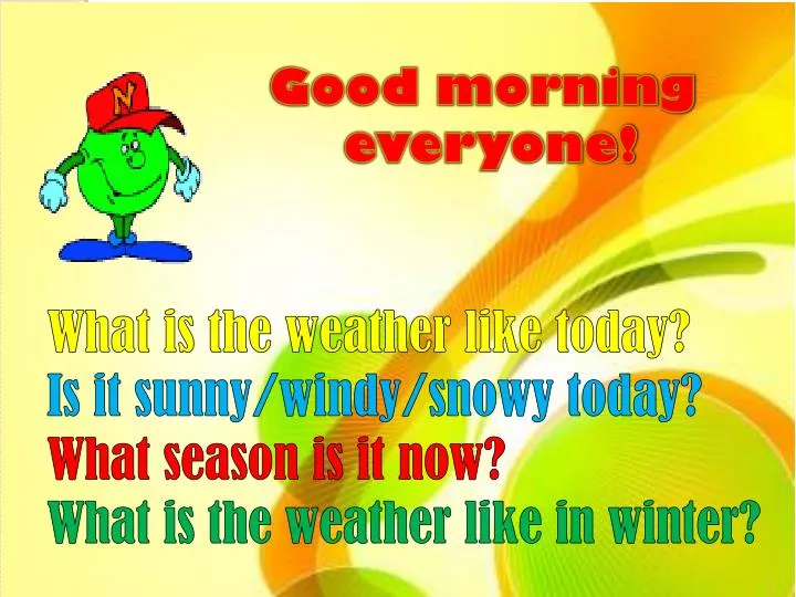 Lesson10 - What's the weather like there? - Inglês