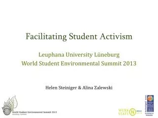 Facilitating Student Activism