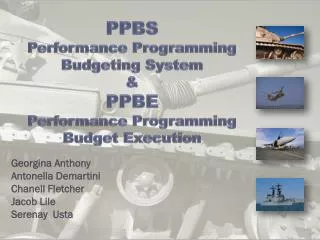 PPBS Performance Programming Budgeting System &amp; PPBE Performance Programming Budget Execution