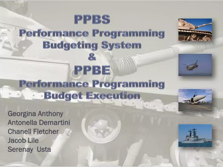 ppbs performance programming budgeting system ppbe performance programming budget execution