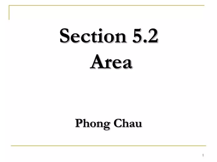 section 5 2 area phong chau