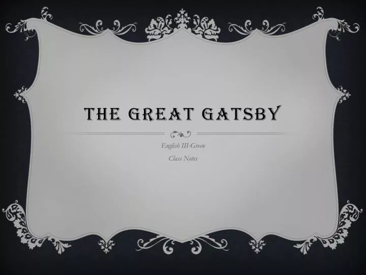 the great gatsby