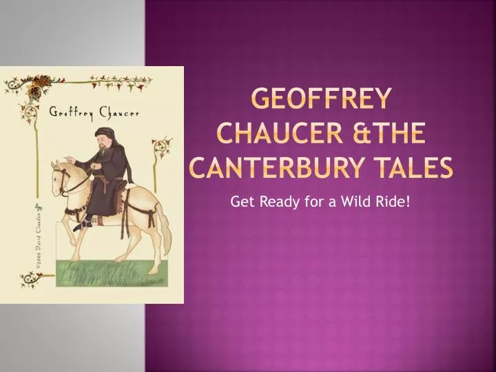 geoffrey chaucer the canterbury tales