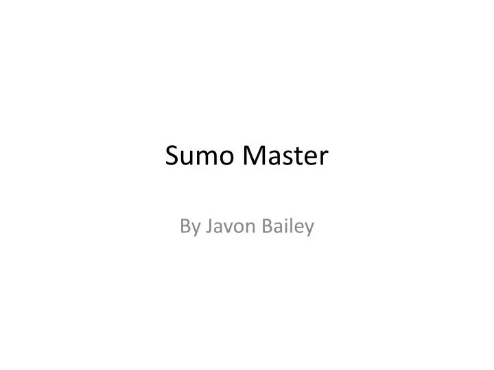 sumo master