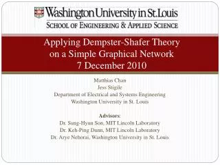 Applying Dempster -Shafer Theory on a Simple Graphical Network 7 December 2010