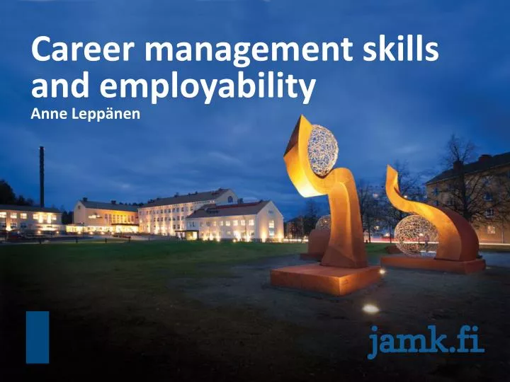 career management skills and employability anne lepp nen