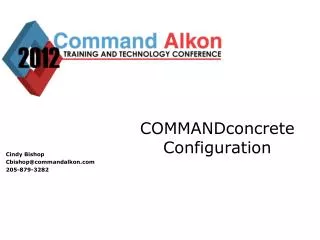 COMMANDconcrete Configuration