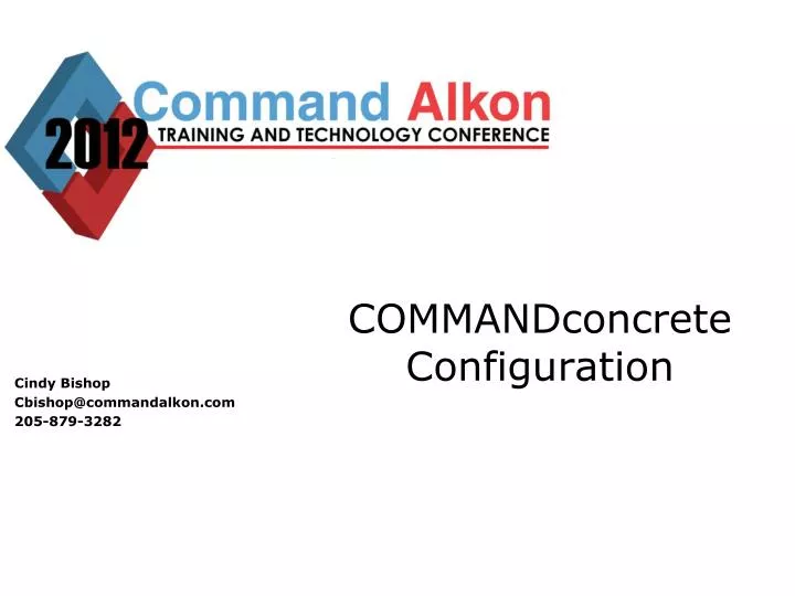 commandconcrete configuration