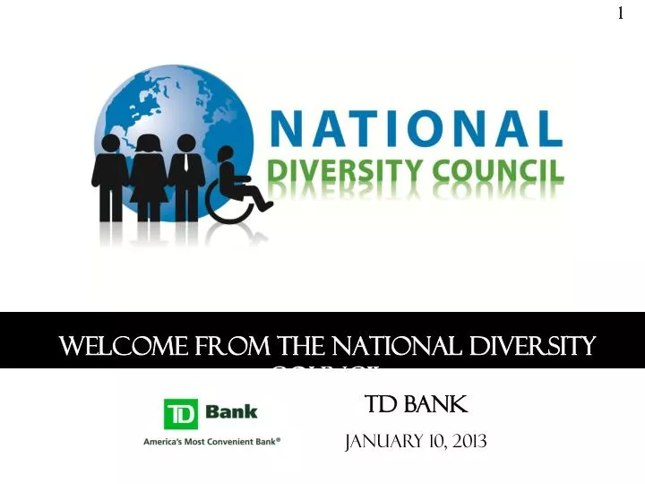 welcome from the national diversity council
