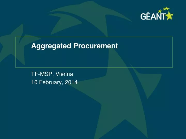aggregated procurement