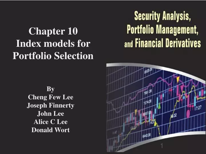 chapter 10 index models for portfolio selection