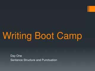 Writing Boot Camp