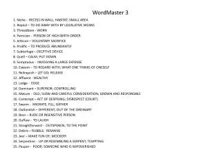 WordMaster 3